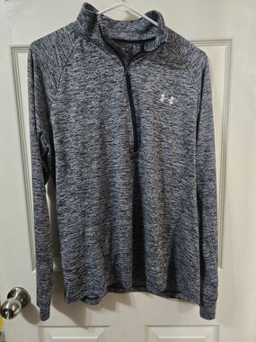 Under Armour Heatgear Grey Quarter-Zip Pullover
